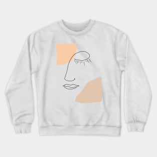 One line abstract sleep beauty boho Crewneck Sweatshirt